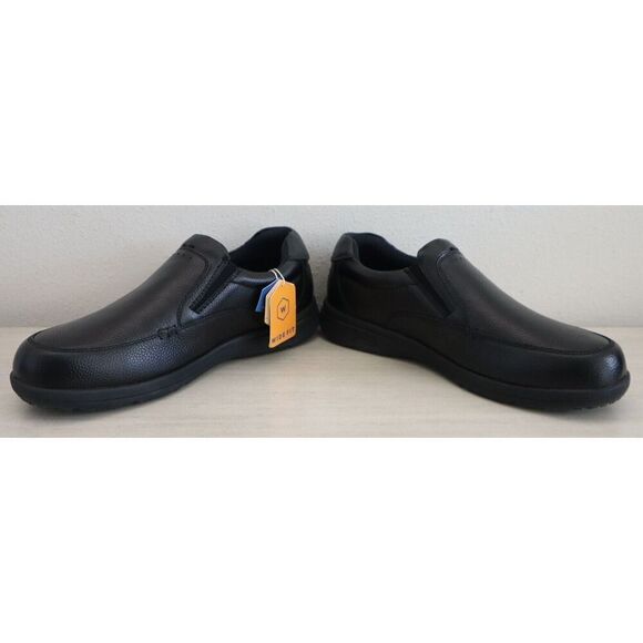 Nunn Bush 84696 Men Sz 12W Black Tumble Leather Heritage Cam Slip-On Shoes - Picture 2 of 10